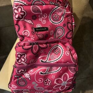 Rockland Pink Paisley Backpack